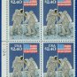 1989 USA Sc# 2419 UNUSED Block of 4 – $2.40 Priority Mail Moon Landing – 20th Ann E4116