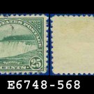 1922-25 USA USED Scott# 568 – 25c Green Niagara Falls – 1922-25 Regular Issue
