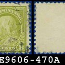 1916-17 USA USED Scott# 470 – 8c Olive Green Franklin – 1916-17 Regular Issue