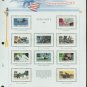 USA MH Scott# 2697 A-J - 10 UNUSED 29c WWII Stamps Hinge Mounted on ONE WA ALBUM Page – E2703