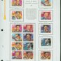 USA MH Sc# 2724 - 30 - 15 UNUSED 29c Rock & Roll Stamps Hinge Mounted on ONE WA ALBUM Page – E2703