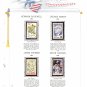 USA Sc# 2839 – 62 - 4 MNHOG UNUSED 29c Stamps Mounted on ONE White Ace ALBUM Page – E8337