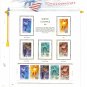 USA MH Sc# 2807 – 11 - 10 UNUSED 29c Stamps Hinge Mounted on ONE White Ace ALBUM Page – E2703