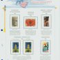 USA MH Sc# 3065 – 81 - 6 UNUSED 32c Stamps Hinge Mounted on ONE White Ace ALBUM Page – E2703