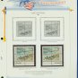 1972 USA MNH Sc# 1448 - 51 – Plate #’d Blocks of 4 Stamps mounted on a White Ace Page – E2703