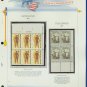 1972 USA MNH Sc# 1469, 70 – Plate #’d Blocks of 6 & 4 Stamps mounted on a WA Page – E2703