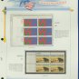 1973 USA MNH Sc# 1475, 1504 –Plate #’d Blocks of 6 & 4 Stamps mounted on a White Ace Pg –E2703