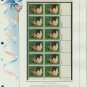 1973 USA MNH Sc# 1484 Plt #’d Blk of 12 Stamps mounted on a WA Pg – G Gershwin – E2703