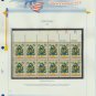 1973 USA MNH Sc# 1508 Plate #’d Block of 12 Stamps mounted on a WA Pg – Christmas – E2703