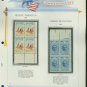 1961 USA MNH Scott# 1187, 8 Plate #’d Blocks of 4 Stamps mounted on a White Ace Page – E2703