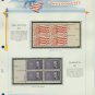 1962 USA MNH Scott# 1199, 1200 Plate #’d Blocks of 4 Stamps mounted on a White Ace Page – E2703