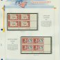 1963 USA MNH Scott# 1230, C66 Plate #’d Blocks of 4 Stamps mounted on a White Ace Page – E2703