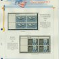 1965 USA MNH Scott# 1266, 1270 Plate #’d Blocks of 4 Stamps mounted on a White Ace Page – E2703