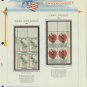 1966 USA MNH Scott# 1315, 1317 Plate #’d Blocks of 4 Stamps mounted on a White Ace Page – E2703