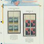 1968 USA MNH Scott# 1339, 1340 Plate #’d Blocks of 4 Stamps mounted on a White Ace Page – E2703