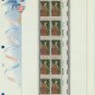 1968 USA MNH Sc# 1363 Plate #’d Block of 10 Stamps mounted on a WA Pg – Christmas – E2703