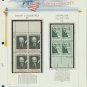 1969 USA MNH Scott# 1380, 1383 Plate #’d Blocks of 4 Stamps mounted on a White Ace Page – E2703