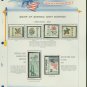 1964 USA MNH Scott# 1249, 54 - 58 - Mr. Zip Stamps mounted on a White Ace Page - E2703