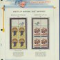 1966 USA MNH Scott# 1308 - 9 - Mr. Zip Blocks of 4 Stamps mounted on a White Ace Page - E2703