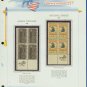 1967 USA MNH Scott# 1323, C70 - Mr. Zip Blocks of 4 Stamps mounted on a White Ace Page - E2703