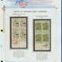 1969 USA MNH Scott# 1369, 70 - Mr. Zip Blocks of 4 Stamps mounted on a White Ace Page - E2703