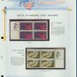1969 USA MNH Scott# 1372, 74 - Mr. Zip Blocks of 4 Stamps mounted on a White Ace Page - E2703
