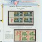 1969 USA MNH Scott# 1382, C76 - Mr. Zip Blocks of 4 Stamps mounted on a White Ace Page - E2703