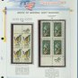 1969 USA MNH Scott# 1385, 86 - Mr. Zip Blocks of 4 Stamps mounted on a White Ace Page - E2703