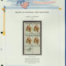 1972 USA MNH Scott# 1455 - Mr. Zip Block of Four Stamps mounted on a White Ace Page - E2703