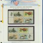 1972 USA MNH Sc# 1464 - 67 - Mr. Zip Blks of 4 Stamps mounted on WA Pgs – Conservation -E2703