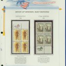 1972 USA MNH Scott# 1469, 1470 - Mr. Zip Blocks of 4 Stamps mounted on a White Ace Page - E2703