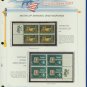 1972 USA MNH Scott# 1473, 1474 - Mr. Zip Blocks of 4 Stamps mounted on a White Ace Page - E2703