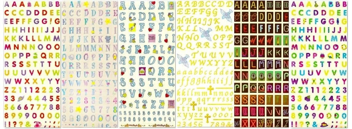 Rare Alphabet Letters Sandylion Scrapbook Stickers You Choose Design