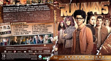 Runaways Season 3 The Complete 3rd Season Blu-Ray Region Free World Wide Playback