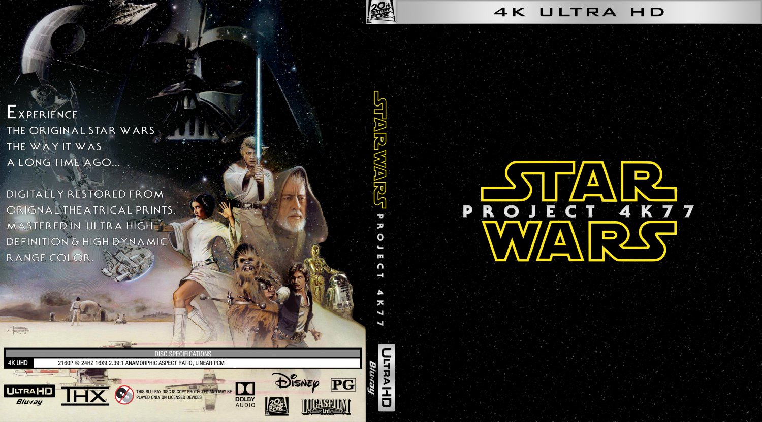 Star Wars 4K77 With DNR Theartical 4K DISC Region Free World Wide Play Back