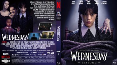 Wednesday Complete Season 2 - 2 Disc Blu-Ray Set Region Free World Wide Play
