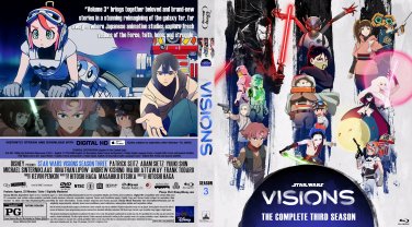 Star Wars: Visions - Season 3 Complete 3rd Series  1080p Blu-Ray Set Region Free World Wide Playback