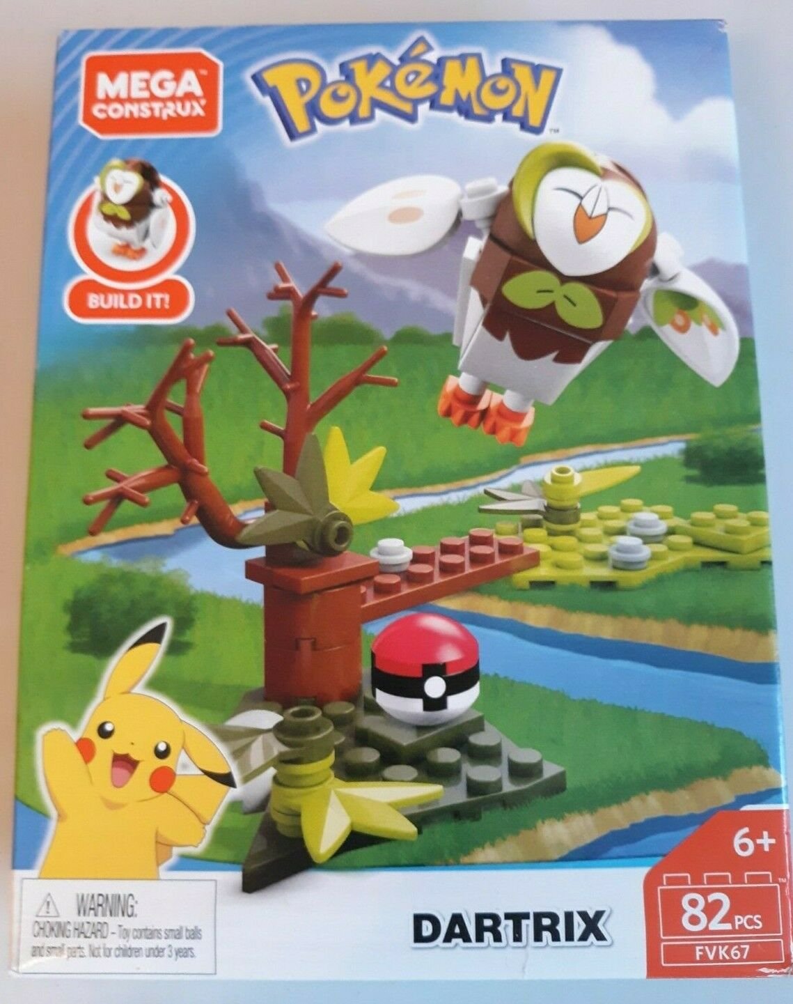 Pokemon Dartrix Mega Construx Pieces Brand New Sealed Box