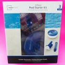 Pool Thermometer Floating Chlorinator and Brush- 3-Piece Starter Kit  Brand New!