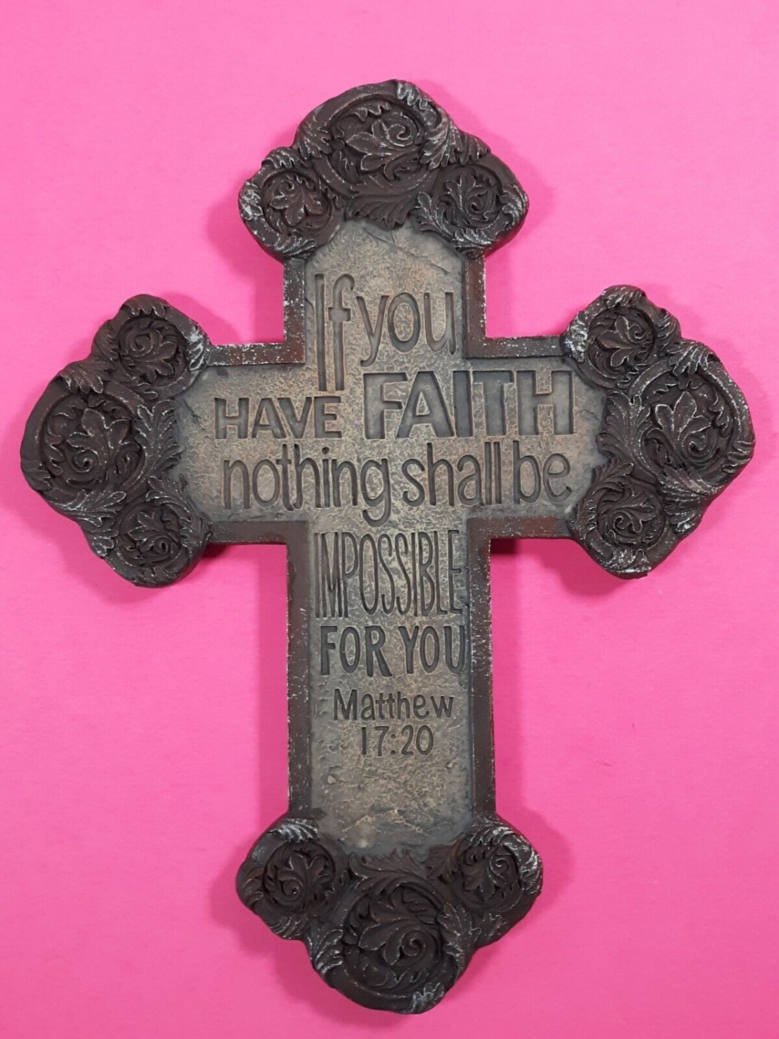 Christian Keepsakes Bible Scripture Blessing Cross Have Faith