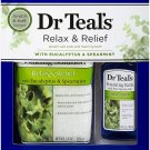 Dr Teal's Relax & Relief Eucalyptus Spearmint Epsom Salt & Foaming Bath Gift Set