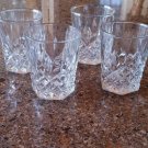 Whiskey Glasses Heavy Cut Set of 4