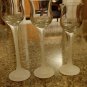 Long Stem Glass Candle Holder Set of 3