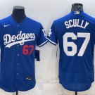 Los Angeles Dodgers #67 Vin Scully Men stitched jersey