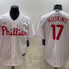 Philadelphia Phillies #17 Rhys Hoskins  Men stitched jersey