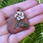 Potter's Shard II polymer clay and pearls focal bead