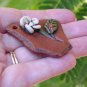 Potter's Shard II polymer clay and pearls focal bead