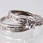 SZ 5 - 2.50 CT PRINCESS CUT WEDDING ENGAGEMENT RING SET