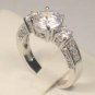 3.00 Ct Round Antique Vintage Style Anniversary Engagement Ring with Side Stones and FREE Sizing