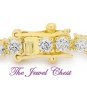 8.00 Ct Round Brilliant cut Diamond Estate Eternity Tennis Bracelet Yellow gold